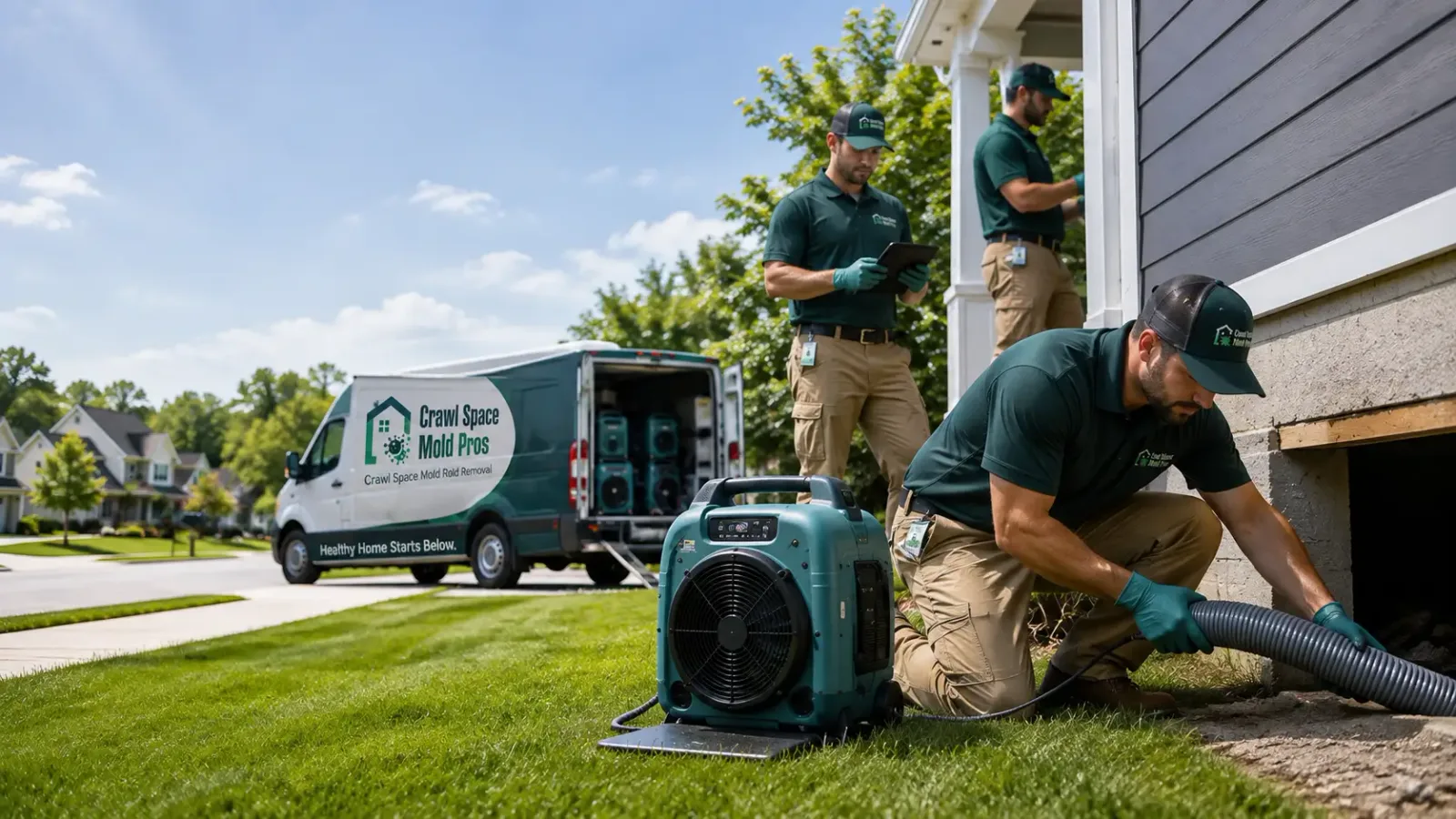 Crawl Space Mold Removal in Yale, IL